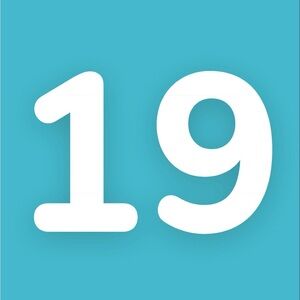 Blue and White Graphic Tee